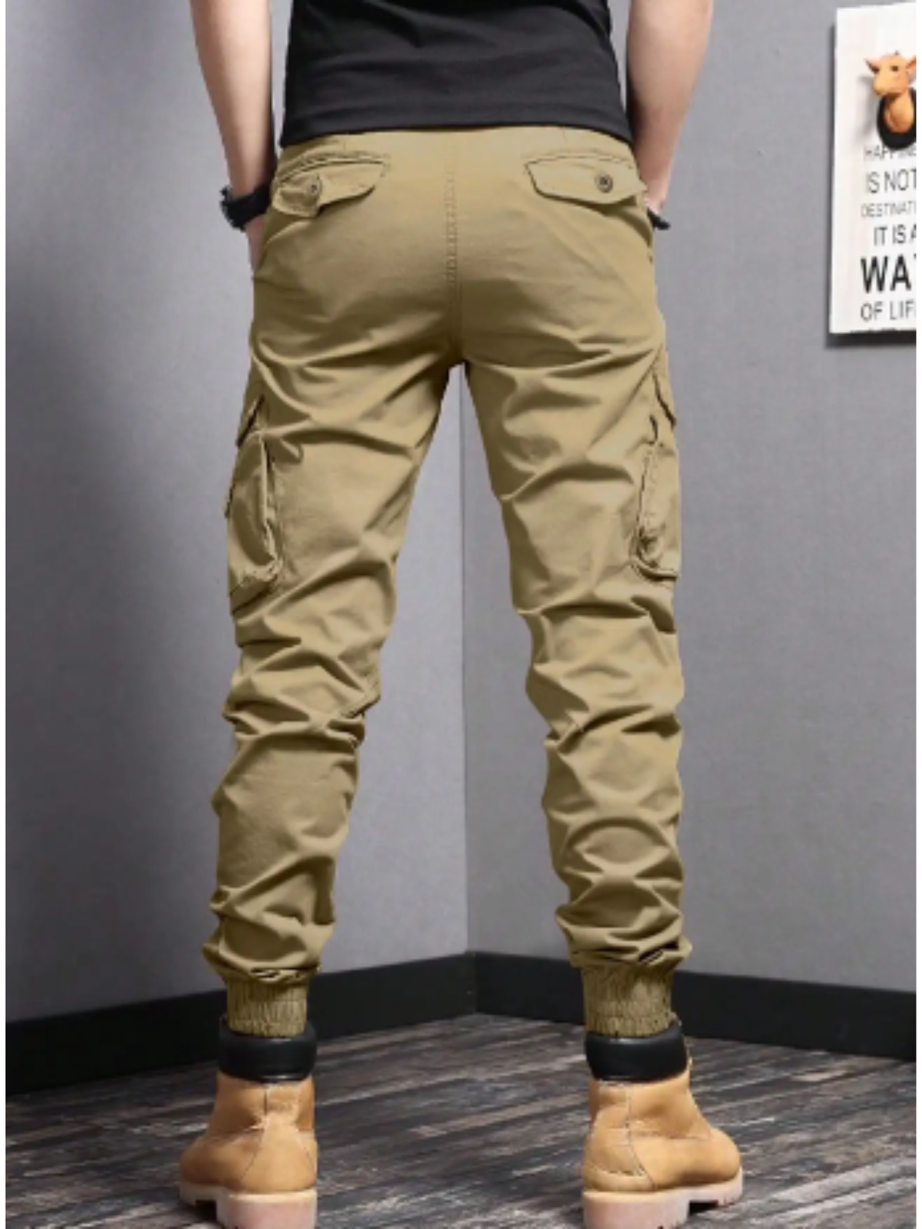 Crispin Men's Slim Fit Cargo Joggers 3