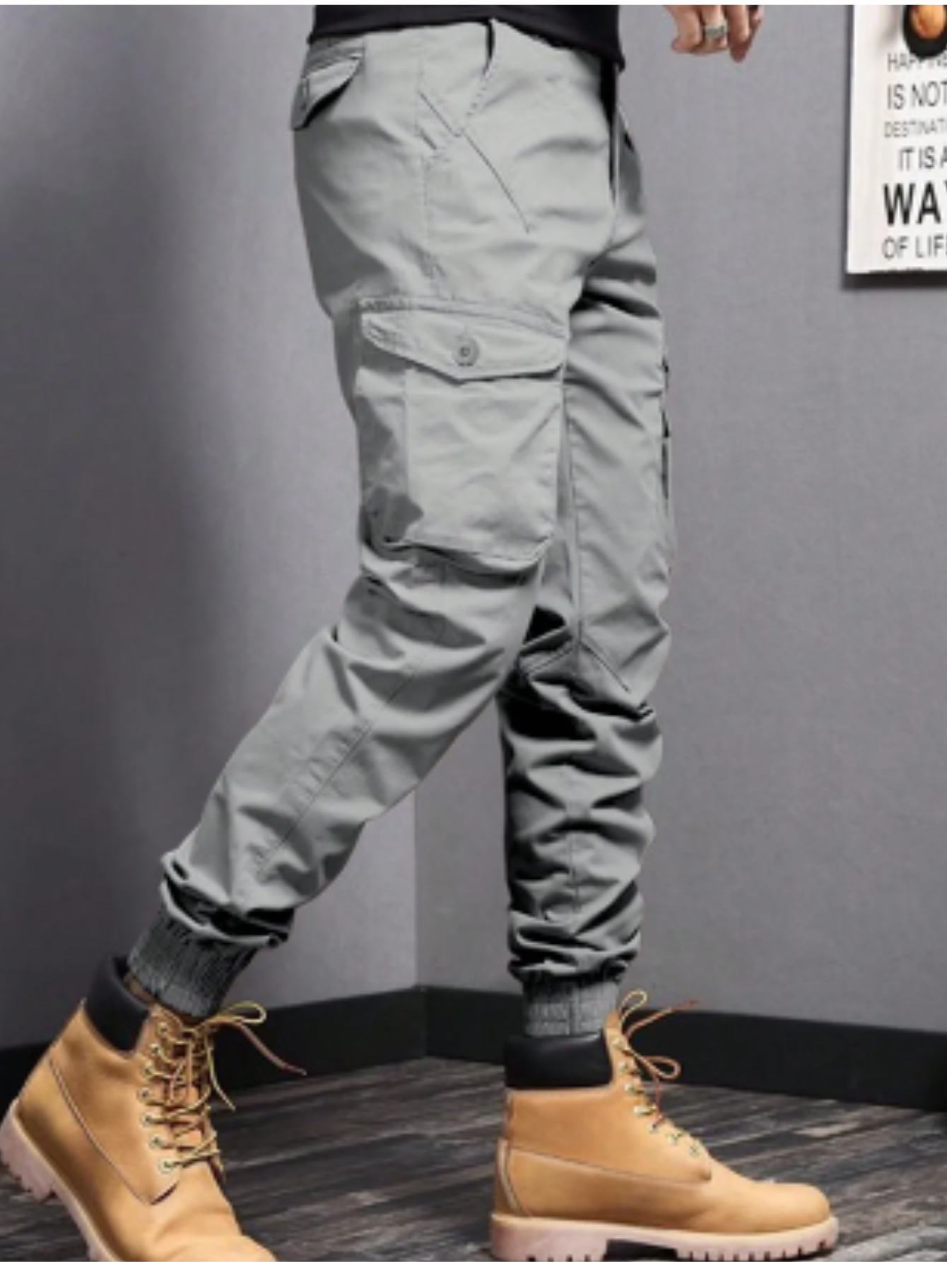 Crispin Men's Slim Fit Cargo Joggers 8