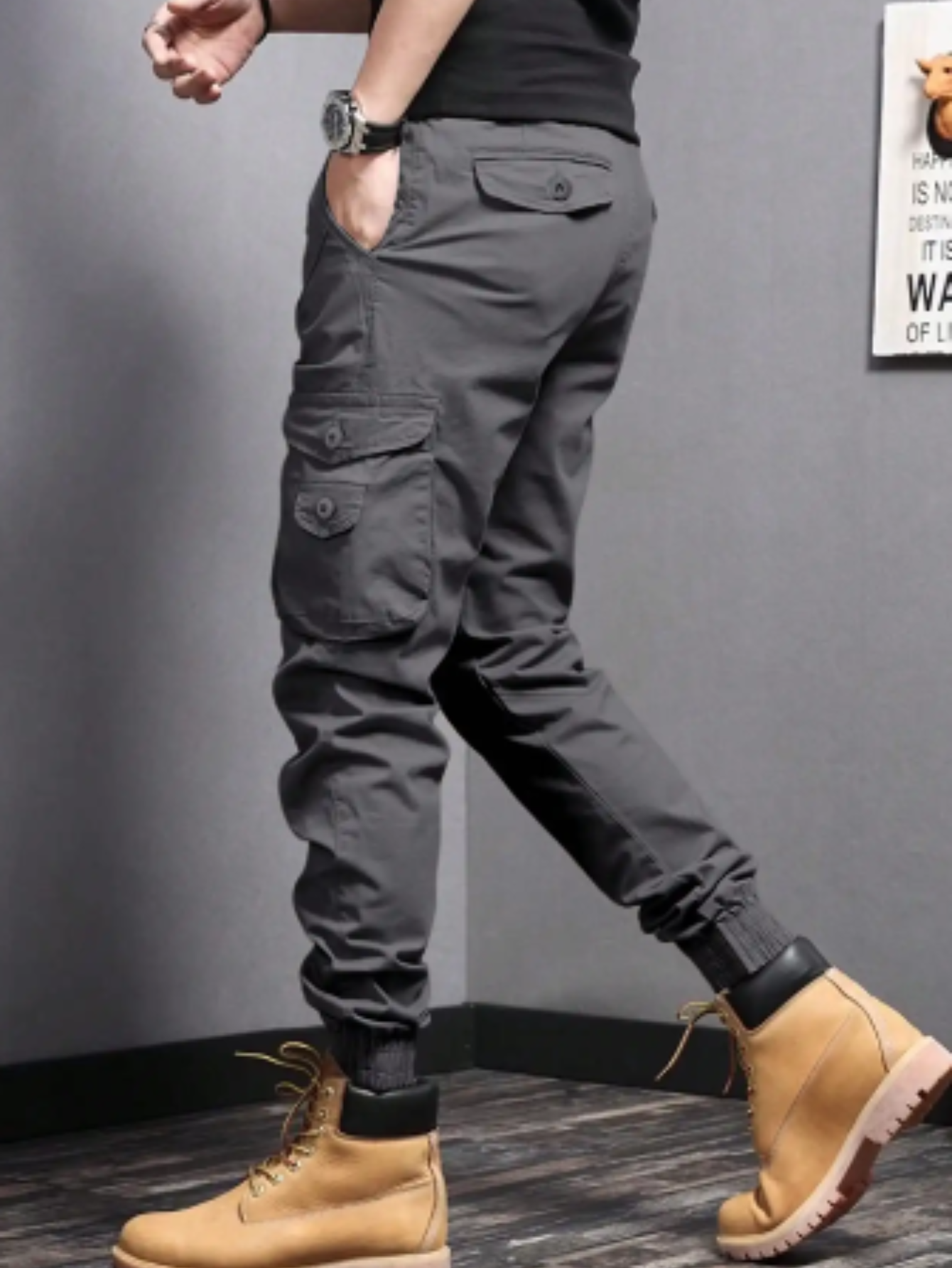 Crispin Men's Slim Fit Cargo Joggers 9