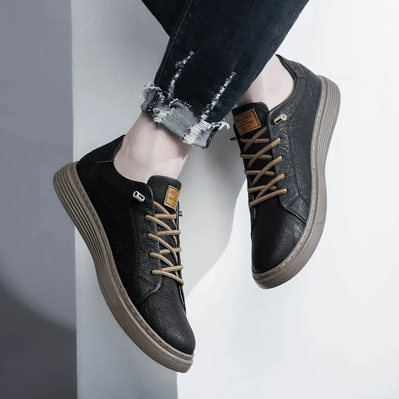 Curtis Men's Leather Lace Up Sneakers 4