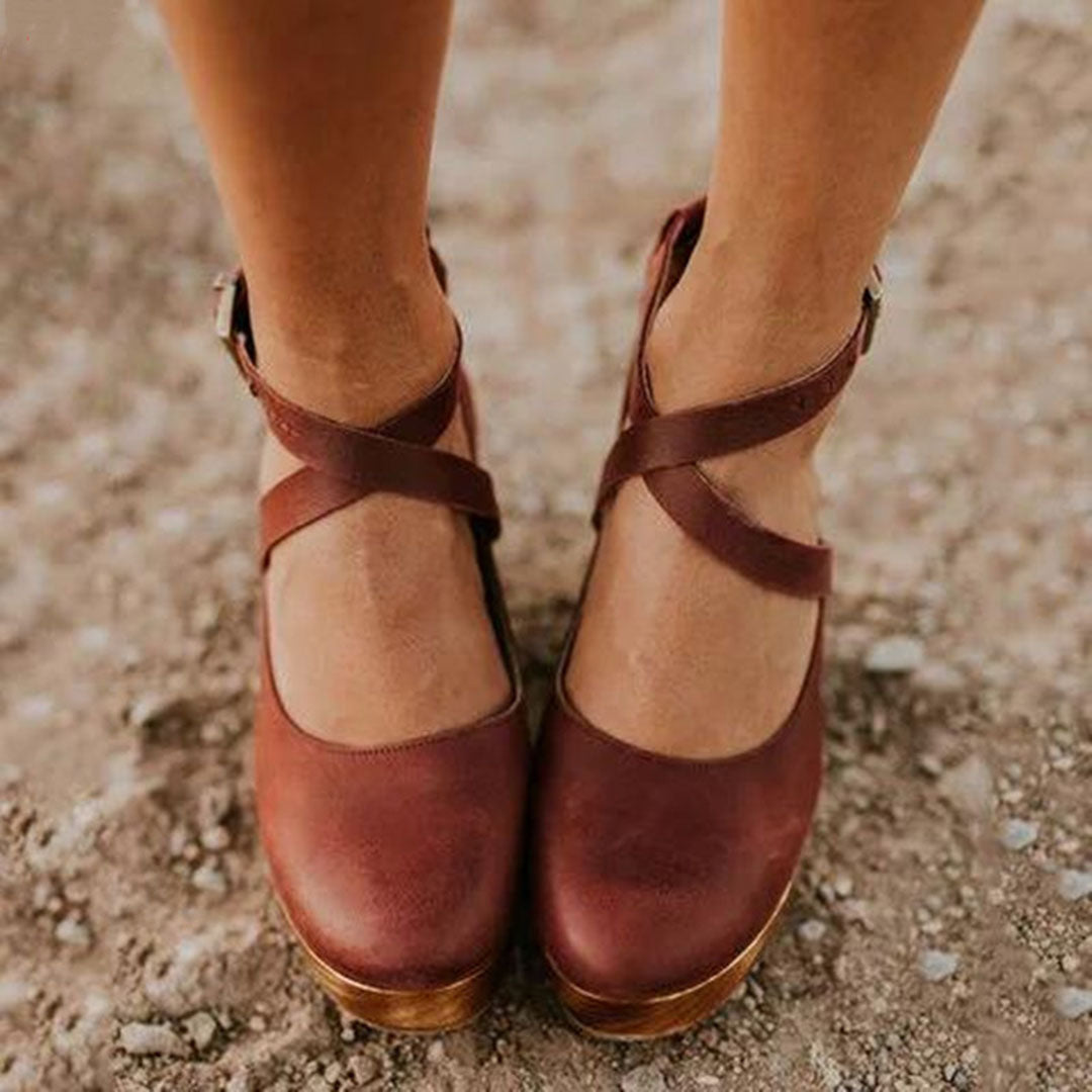 Daisy Women's Leather Platform Ankle Boots 4