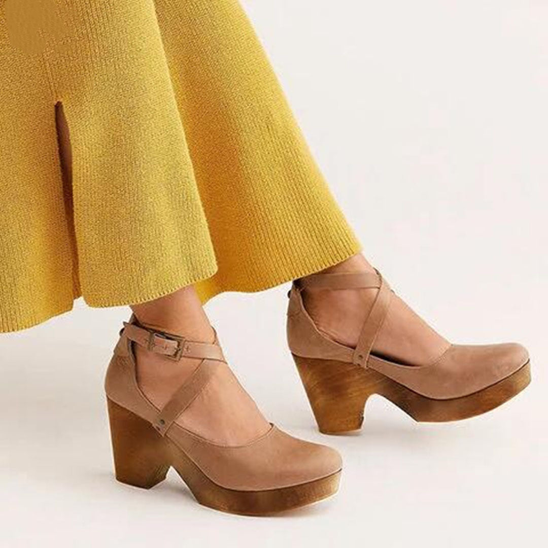 Daisy Women's Leather Platform Ankle Boots 6
