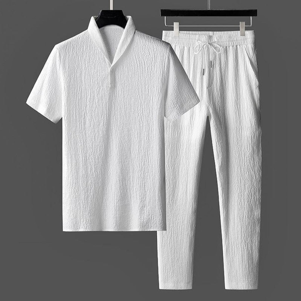 Damian Men's Linen Shirt & Trouser Set 1