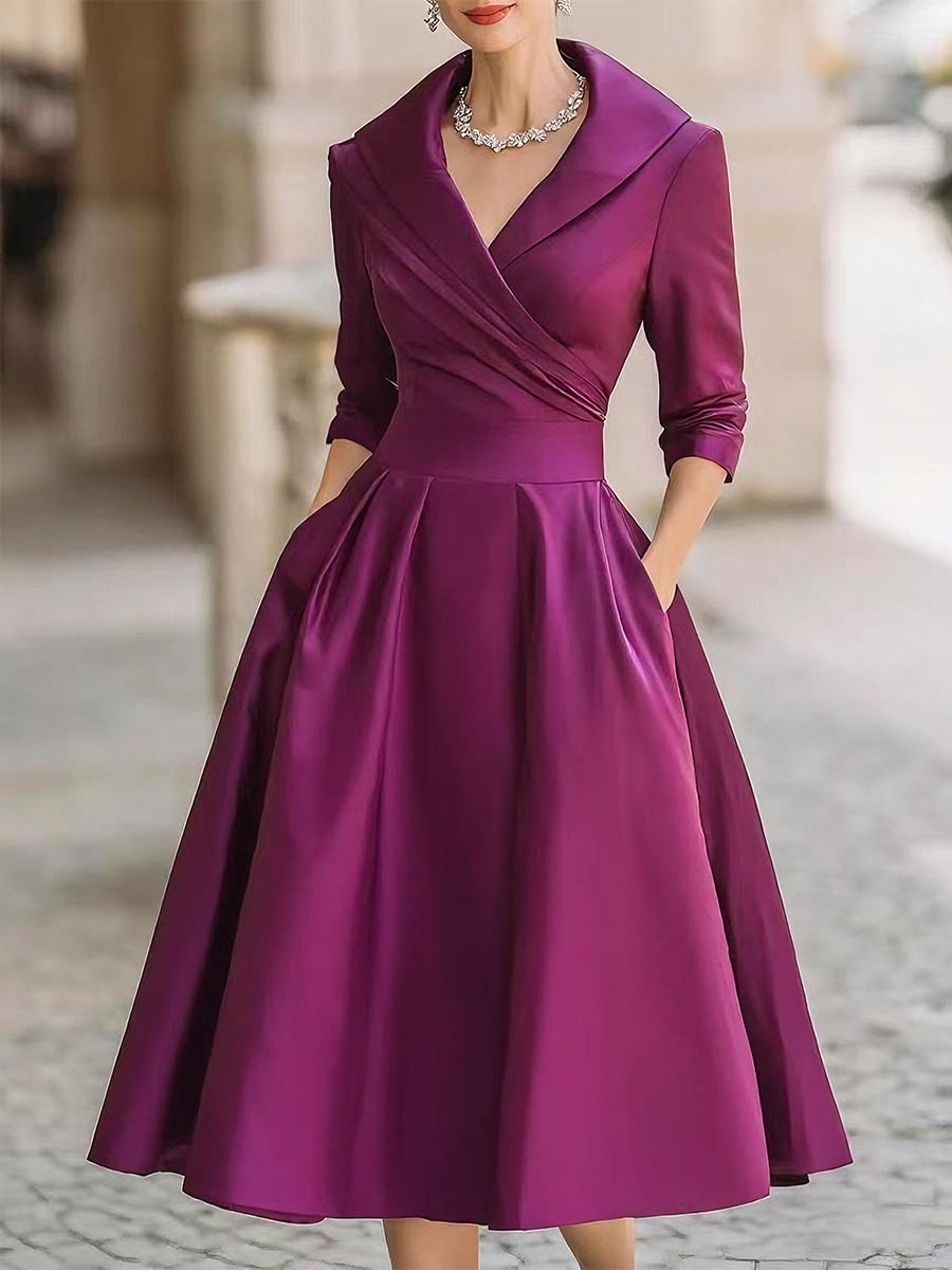 Delphine Women's Wrap Midi Dress 4