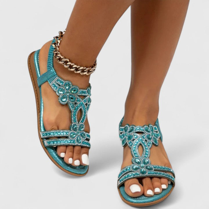 Edith Women's Embellished Flat Sandals 1