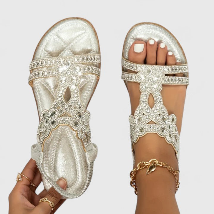 Edith Women's Embellished Flat Sandals 2
