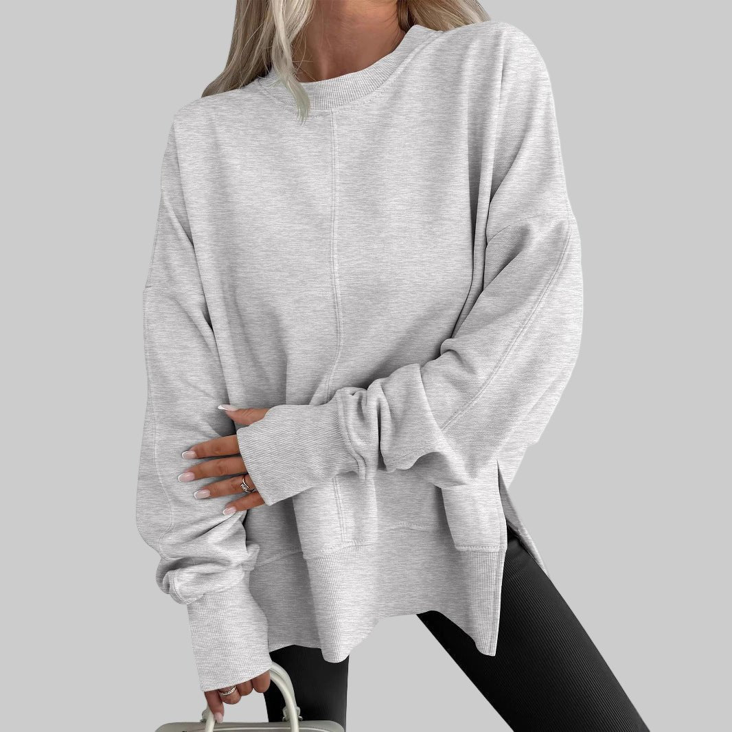 Women's Oversized Crewneck Sweatshirt - Grey