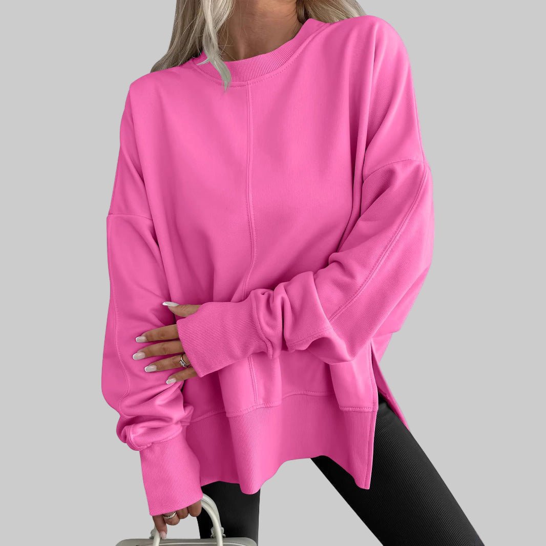 Women's Oversized Crewneck Sweatshirt - Pink