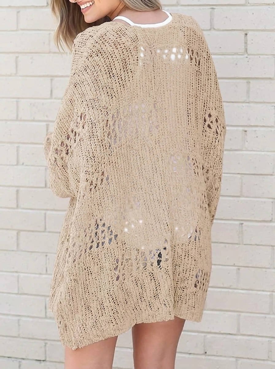 Women's Oversized Crochet Cardigan