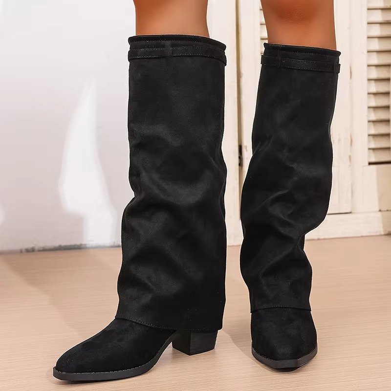 Women's Suede Knee-High Boots