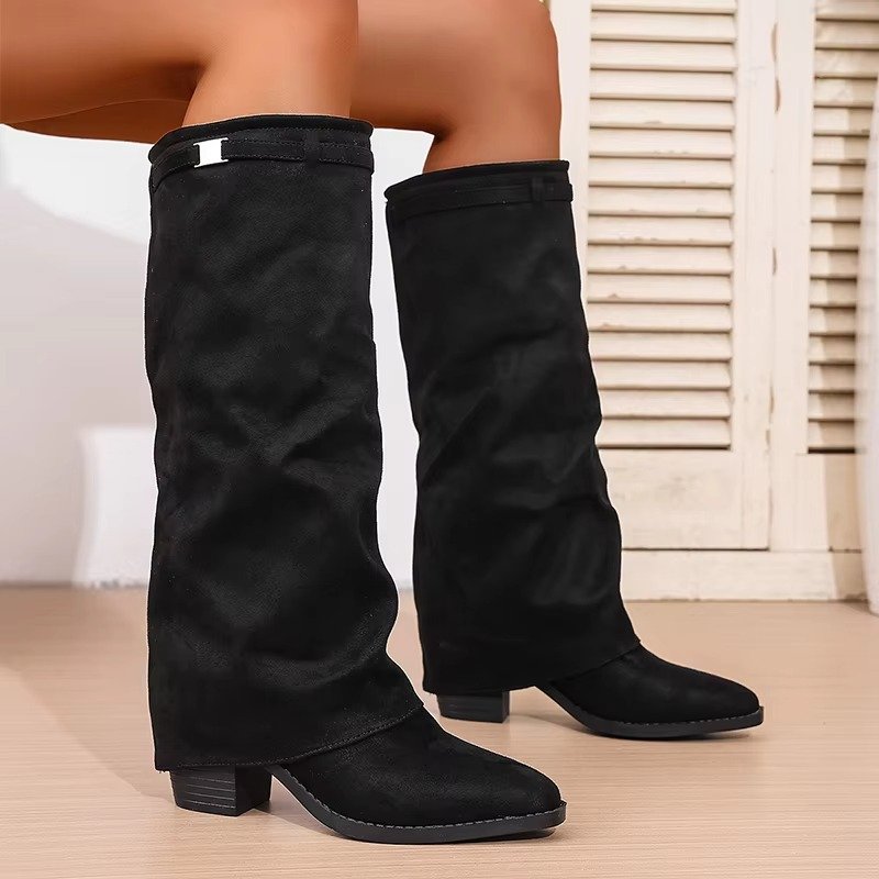 Women's Suede Knee-High Boots