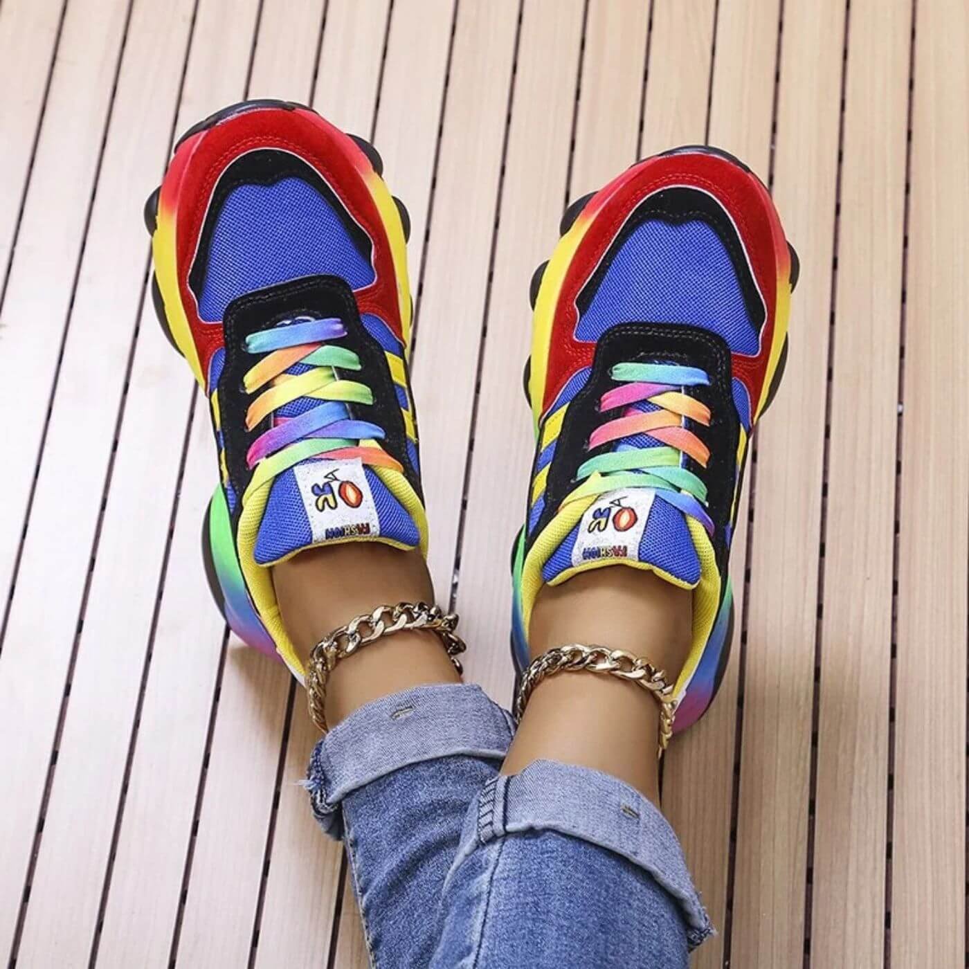 Women's Suede Platform Sneakers