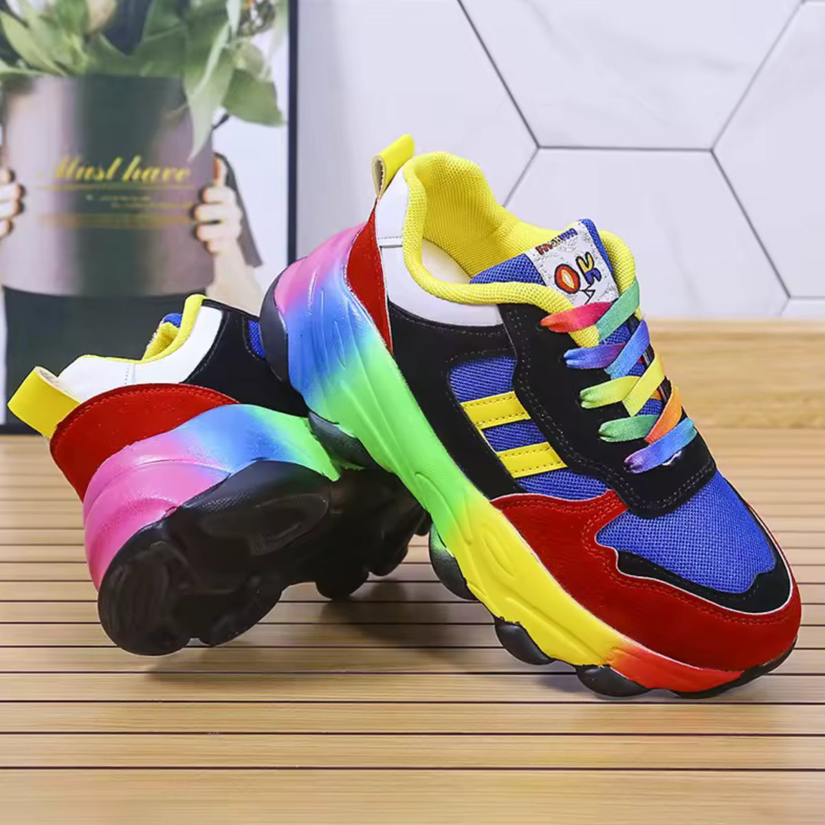 Women's Suede Platform Sneakers