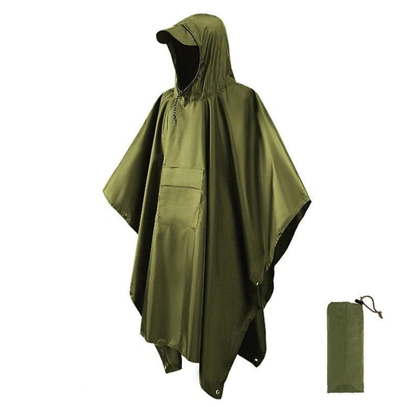 Elena Unisex Waterproof Hooded Rain Poncho 2