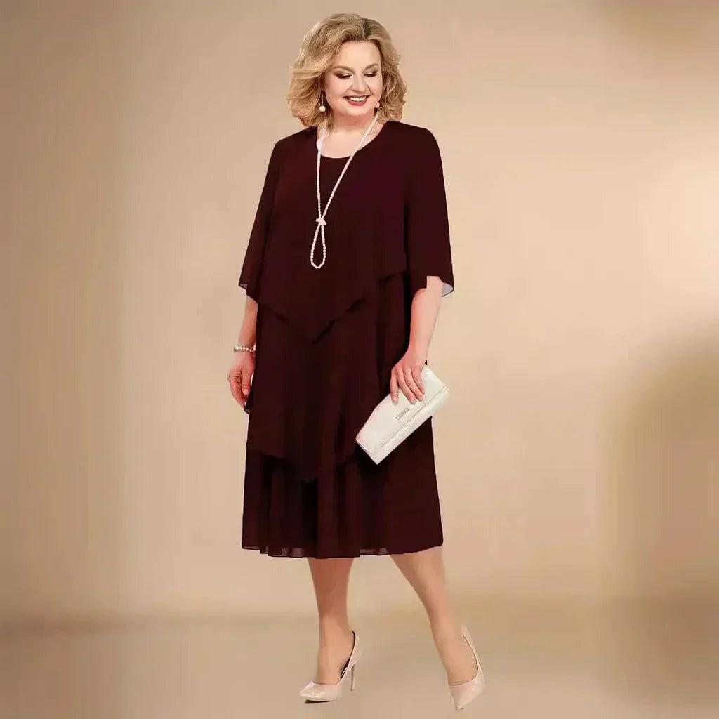 Mother Of The Bride Dress - Dark Red