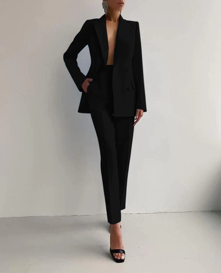 Elena Women's Double Breasted Blazer & Trouser Set 3