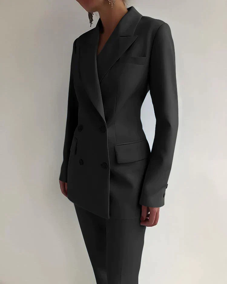 Elena Women's Double Breasted Blazer & Trouser Set 4