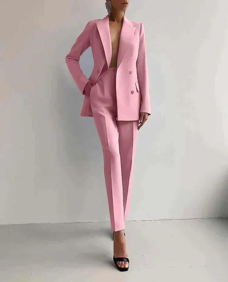 Elena Women's Double Breasted Blazer & Trouser Set 5