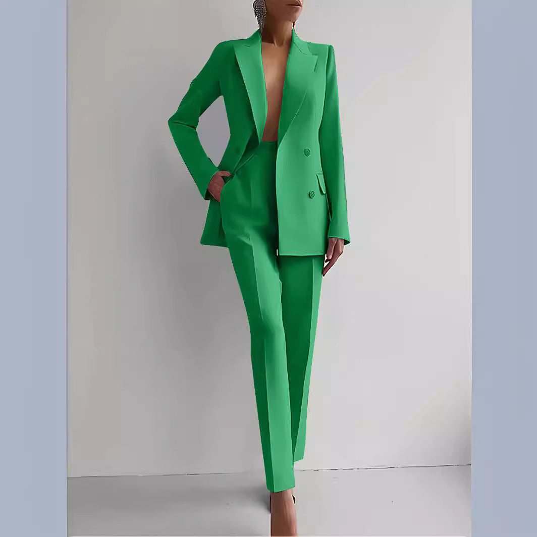 Elena Women's Double Breasted Blazer & Trouser Set 7