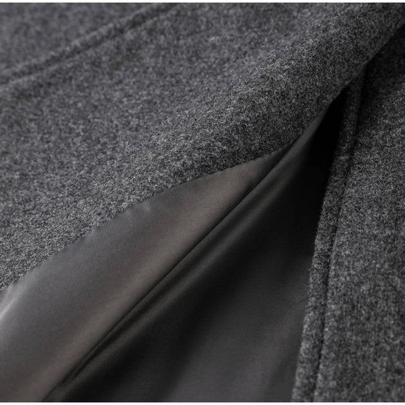 Women's Wool Double-Breasted Trench Coat