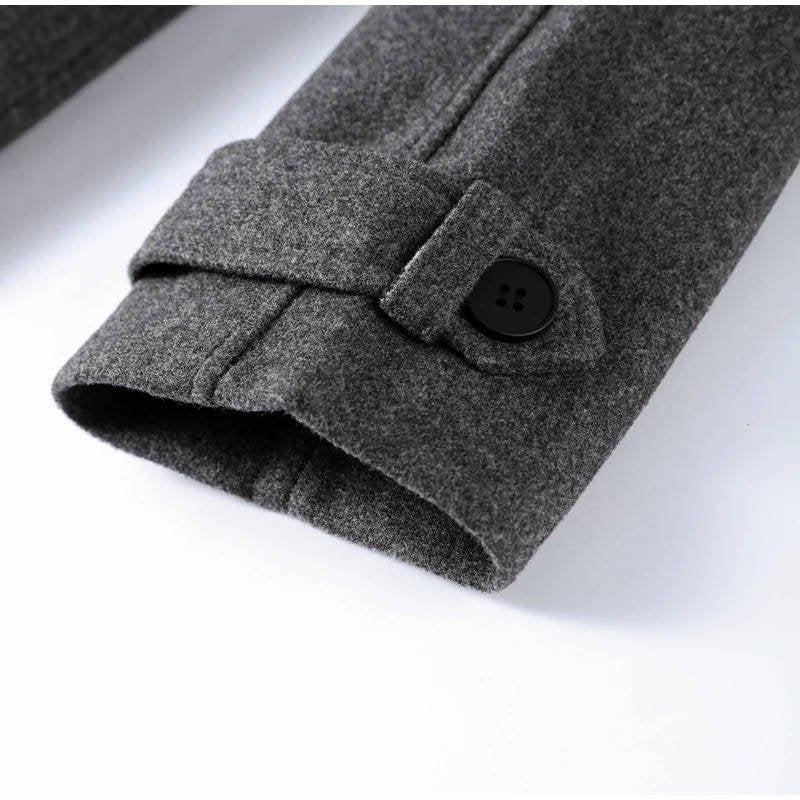 Women's Wool Double-Breasted Trench Coat