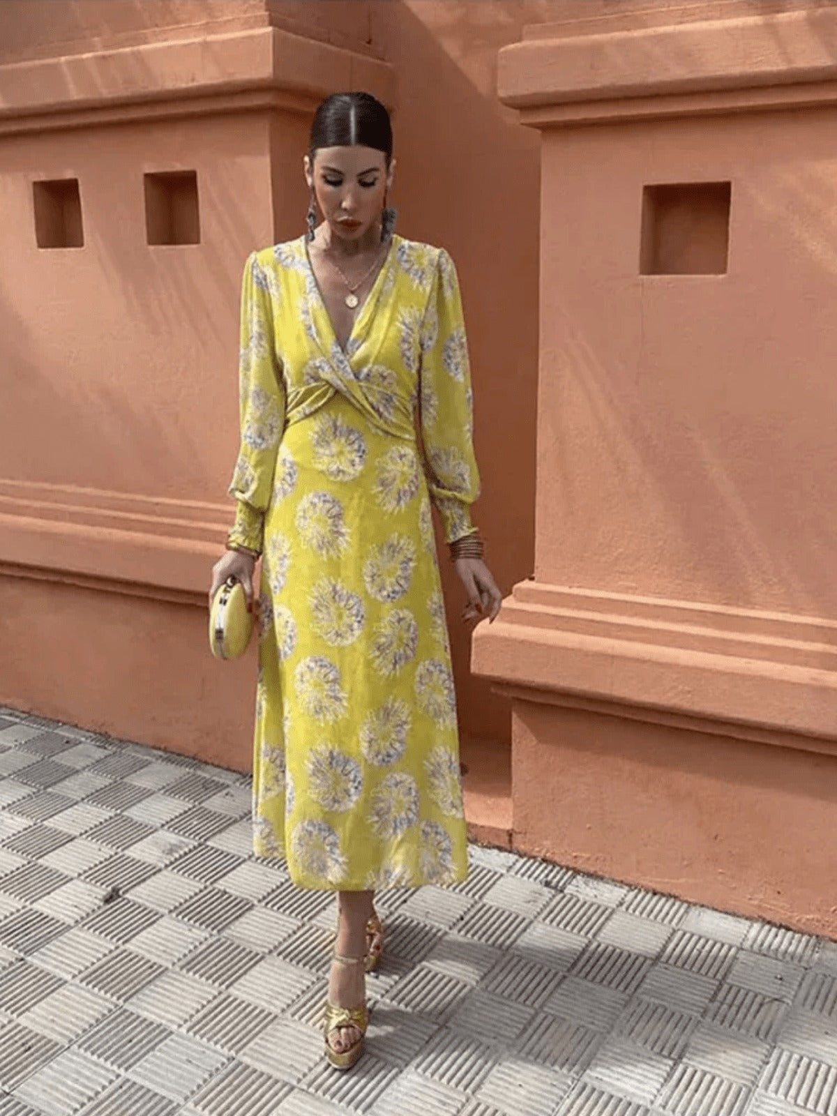 Floral Wedding Guest Maxi Dress