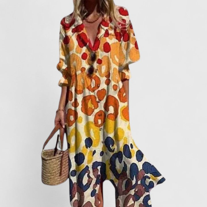 Emily Women's Printed Midi Shirt Dress 4