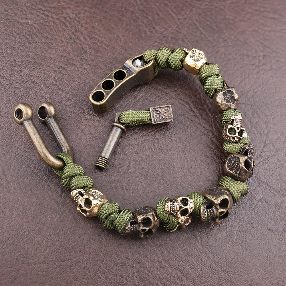 Eugene Men's Skull Paracord Bracelet 1