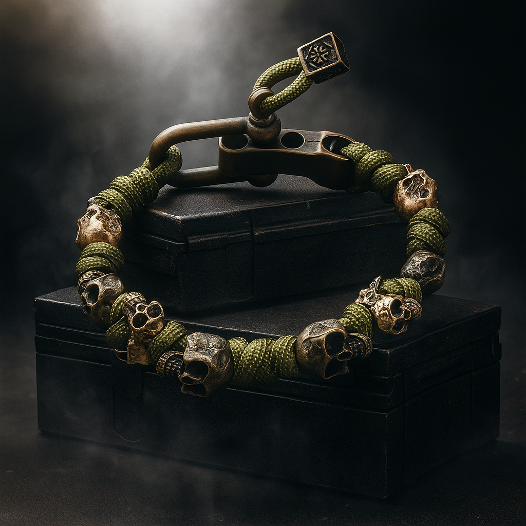 Eugene Men's Skull Paracord Bracelet 6