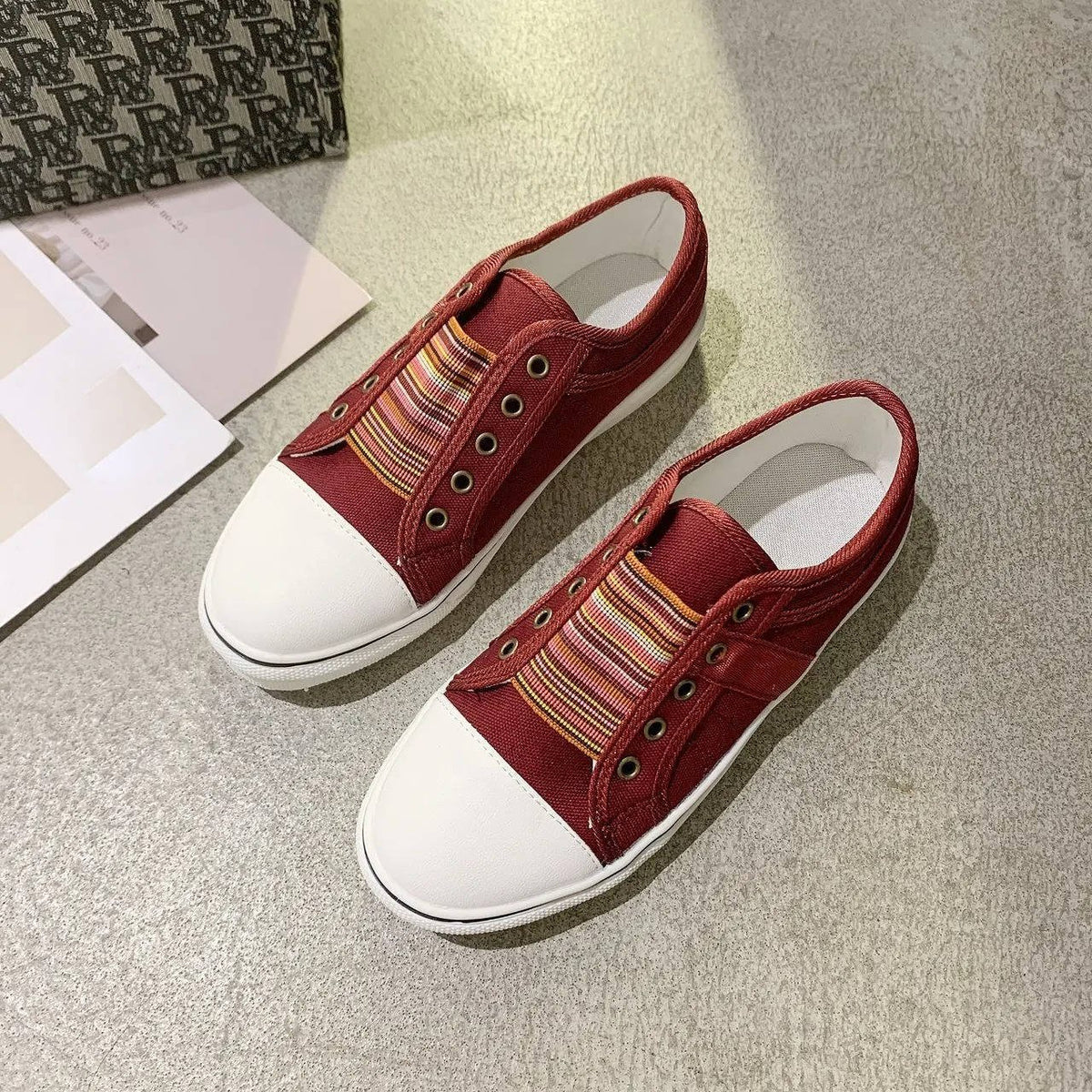 Women's Canvas Slip-On Sneakers