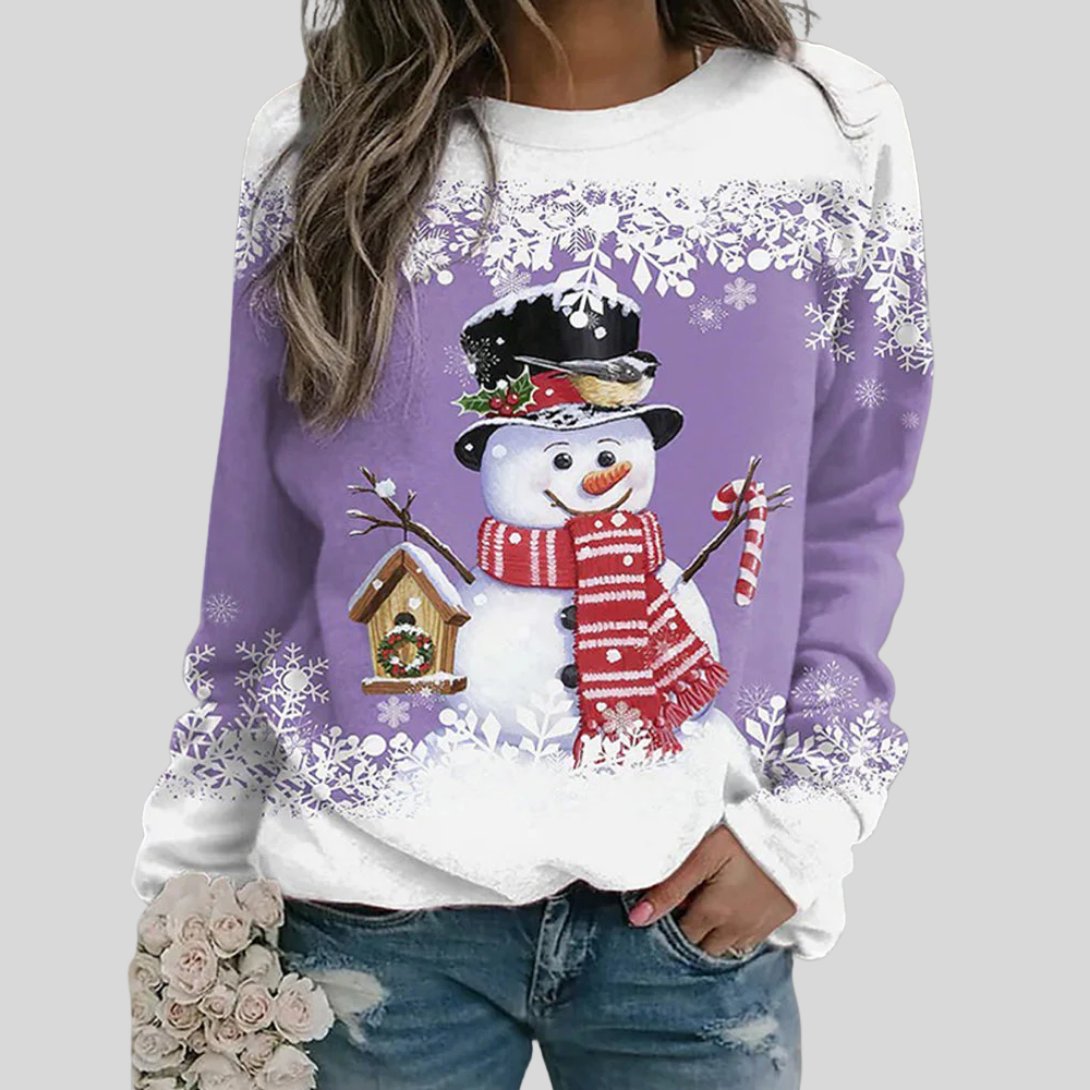 Women's Pullover Sweatshirt - Purple