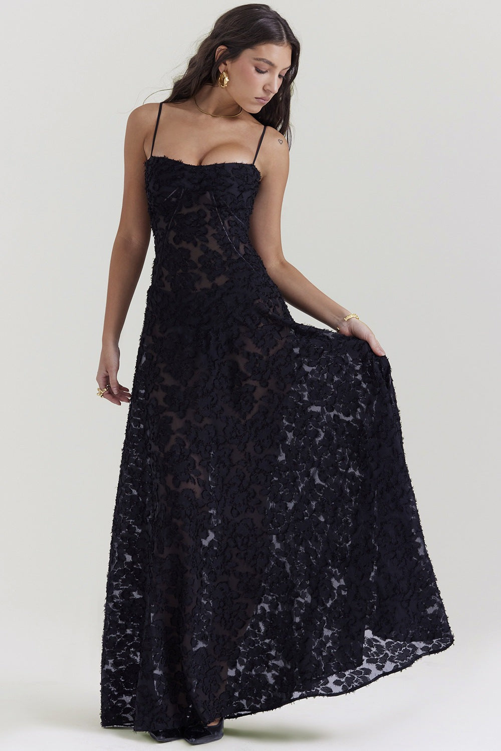Formal Maxi Dress - Black