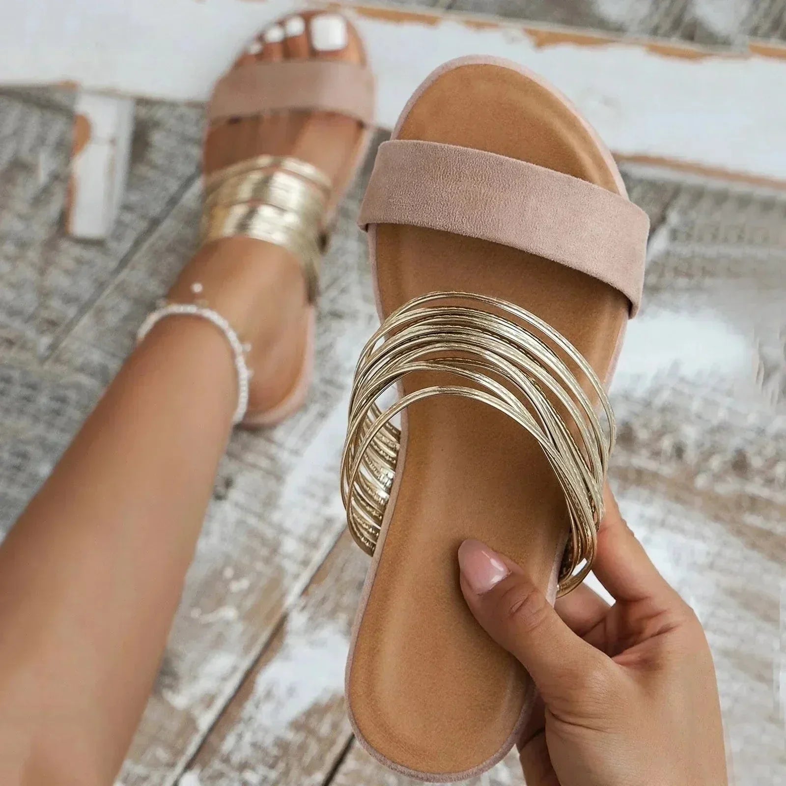 Felicity Women's Strappy Flat Sandals 4