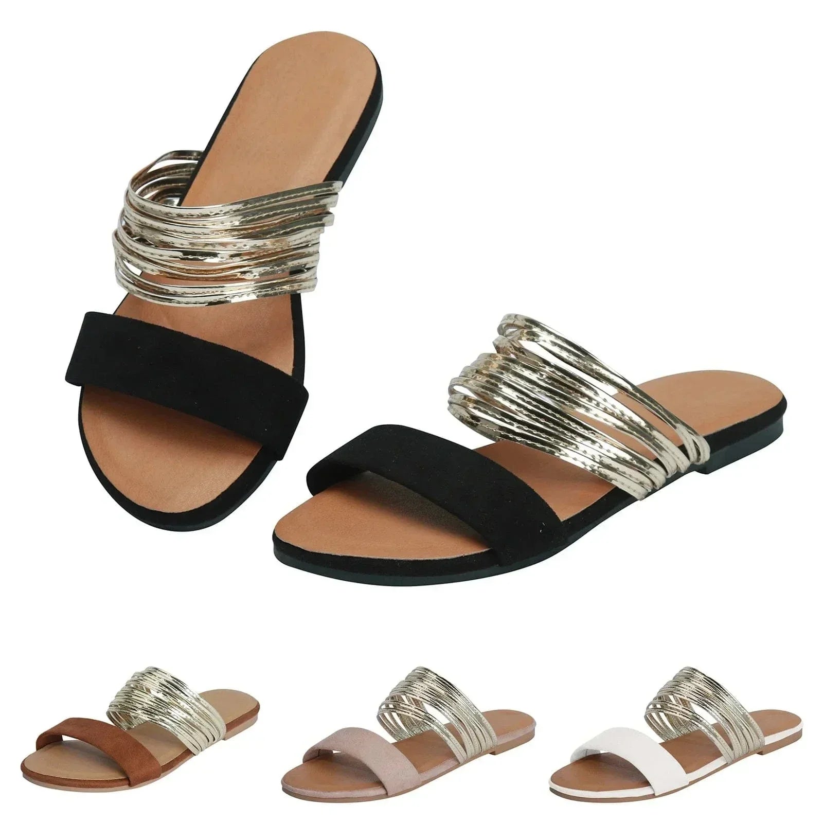 Felicity Women's Strappy Flat Sandals 7