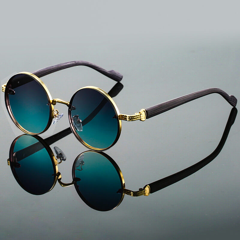 Fiona Unisex Round Metal Frame Sunglasses 1