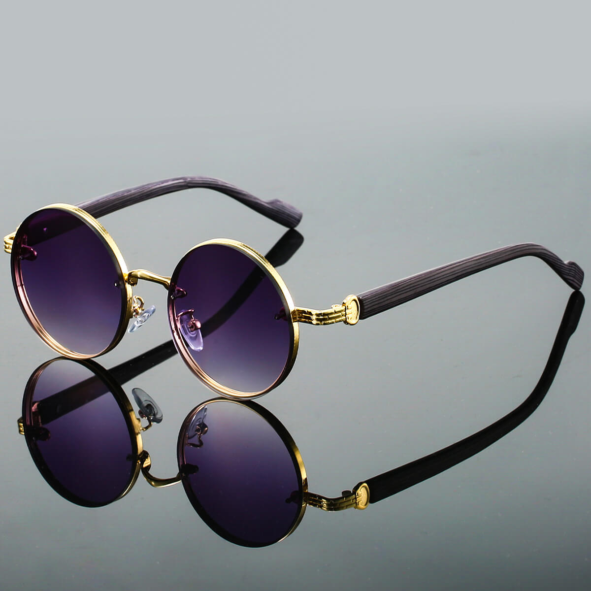 Fiona Unisex Round Metal Frame Sunglasses 3