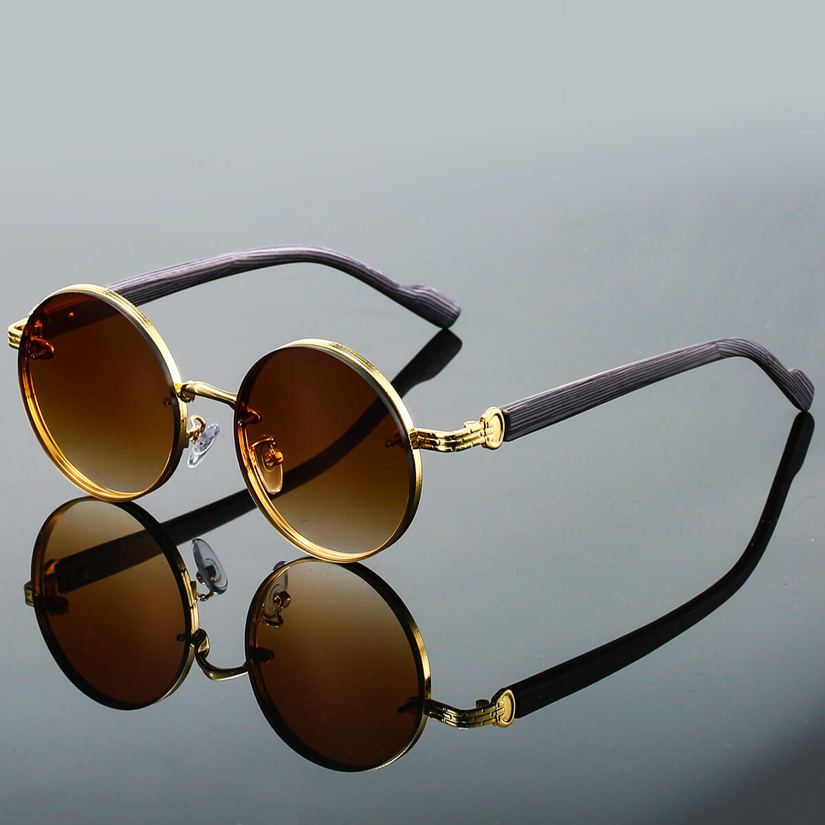 Fiona Unisex Round Metal Frame Sunglasses 4