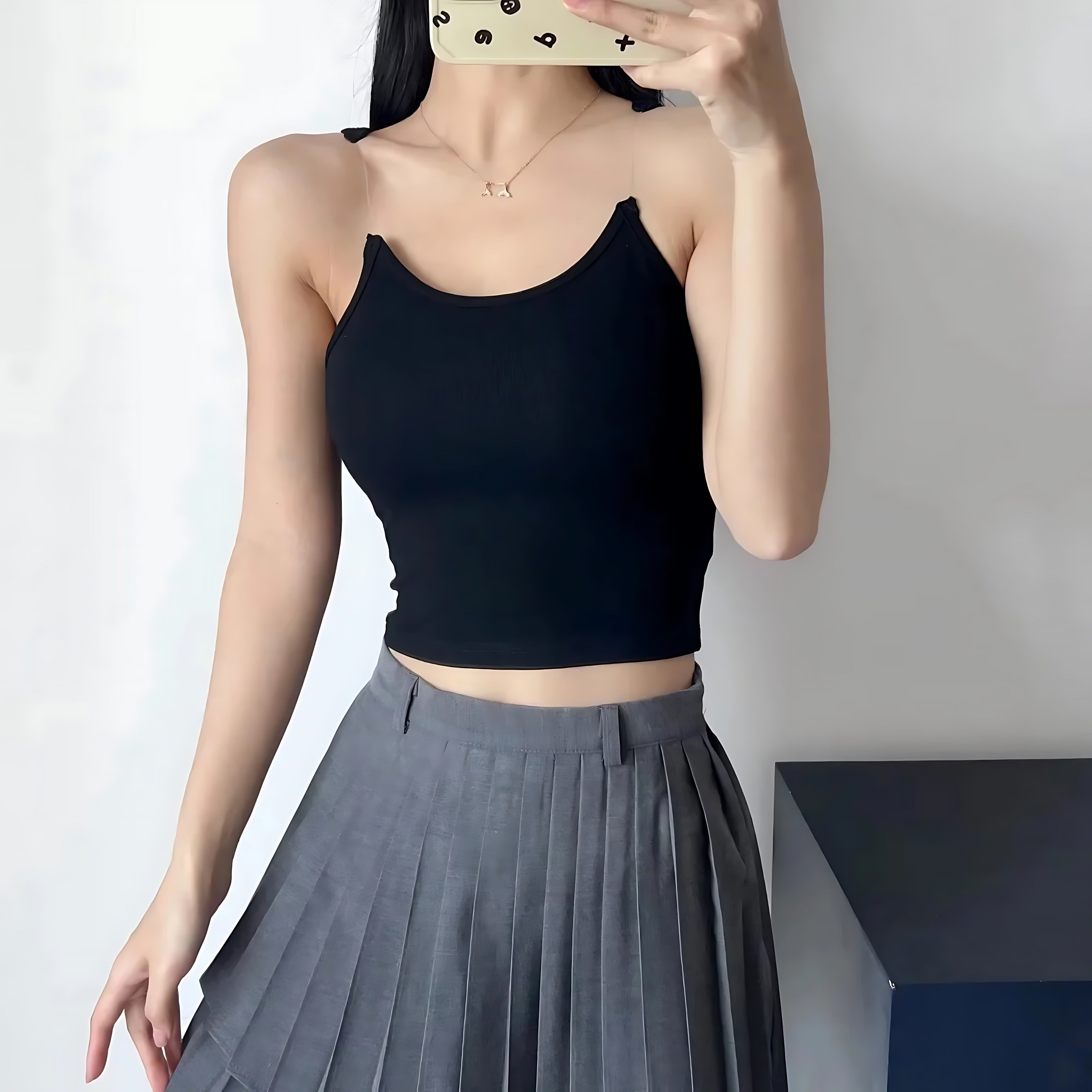 Fitted Cropped Tank Top