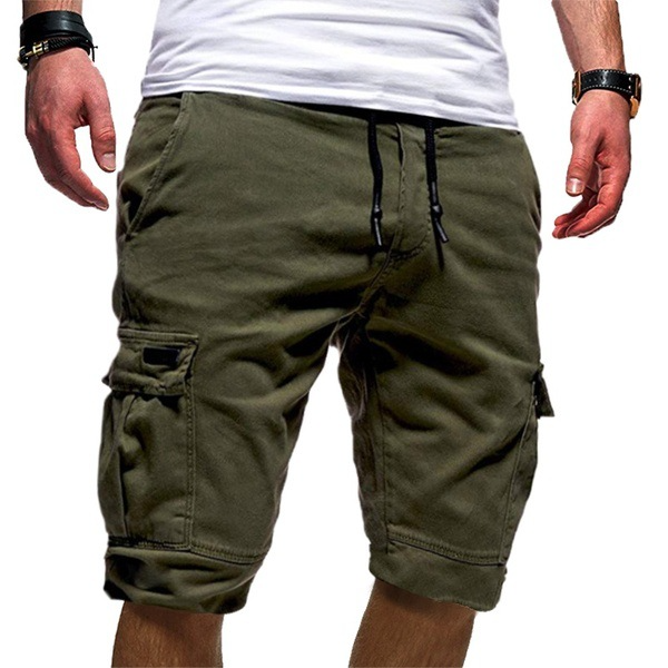 Fletcher Men's Cotton Drawstring Cargo Shorts 1