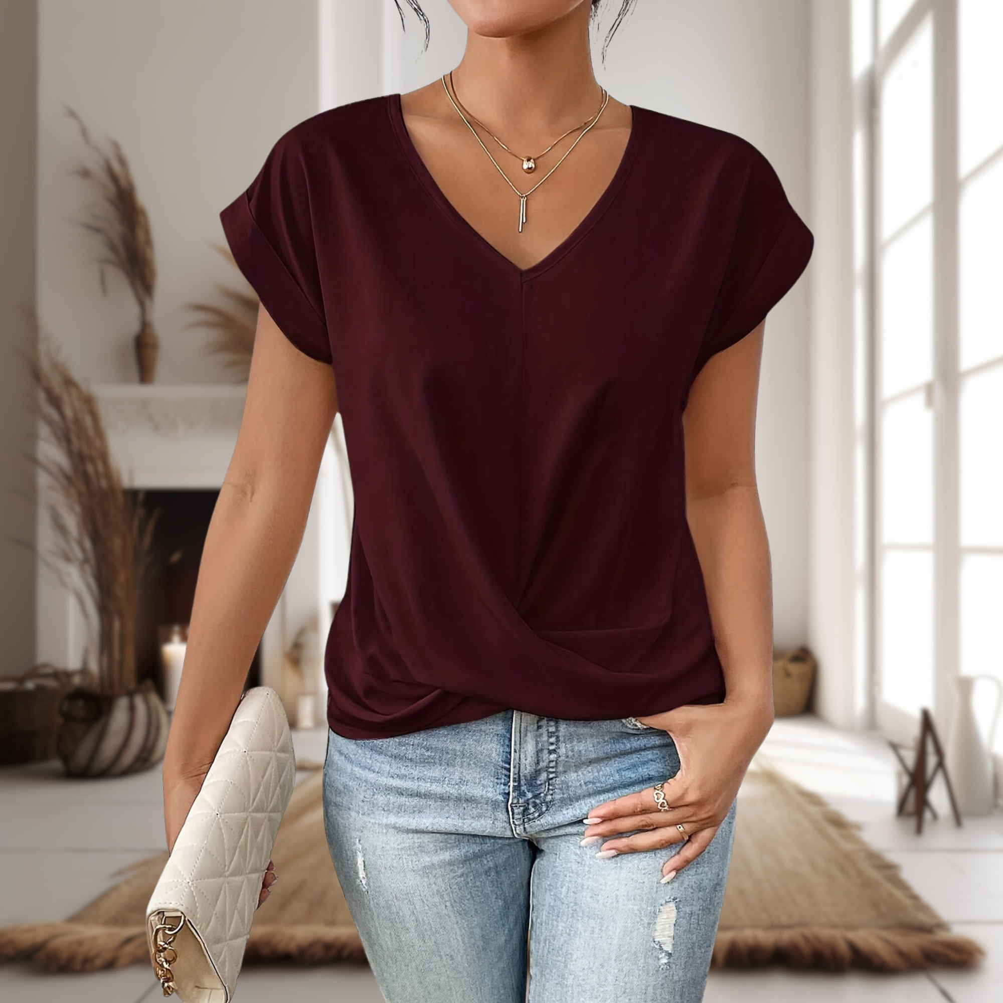 Florence Women's V-Neck T-Shirt 1