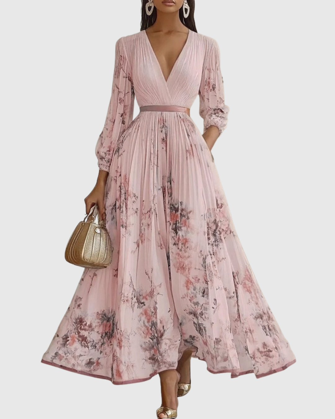 Freya Women's Floral Pleated Maxi Dress 11