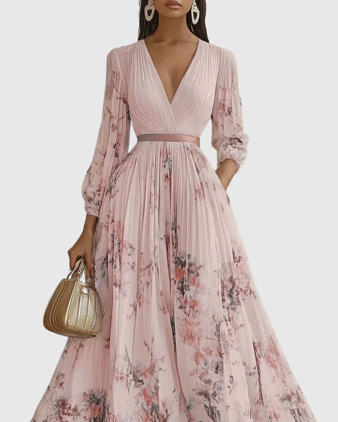 Freya Women's Floral Pleated Maxi Dress 12