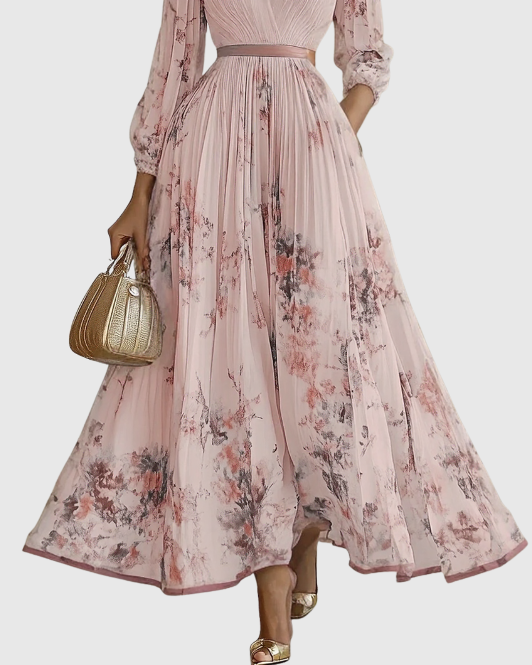 Freya Women's Floral Pleated Maxi Dress 13
