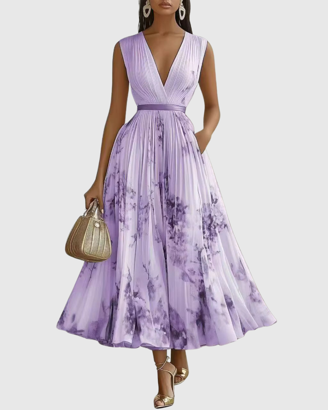 Freya Women's Floral Pleated Maxi Dress 15