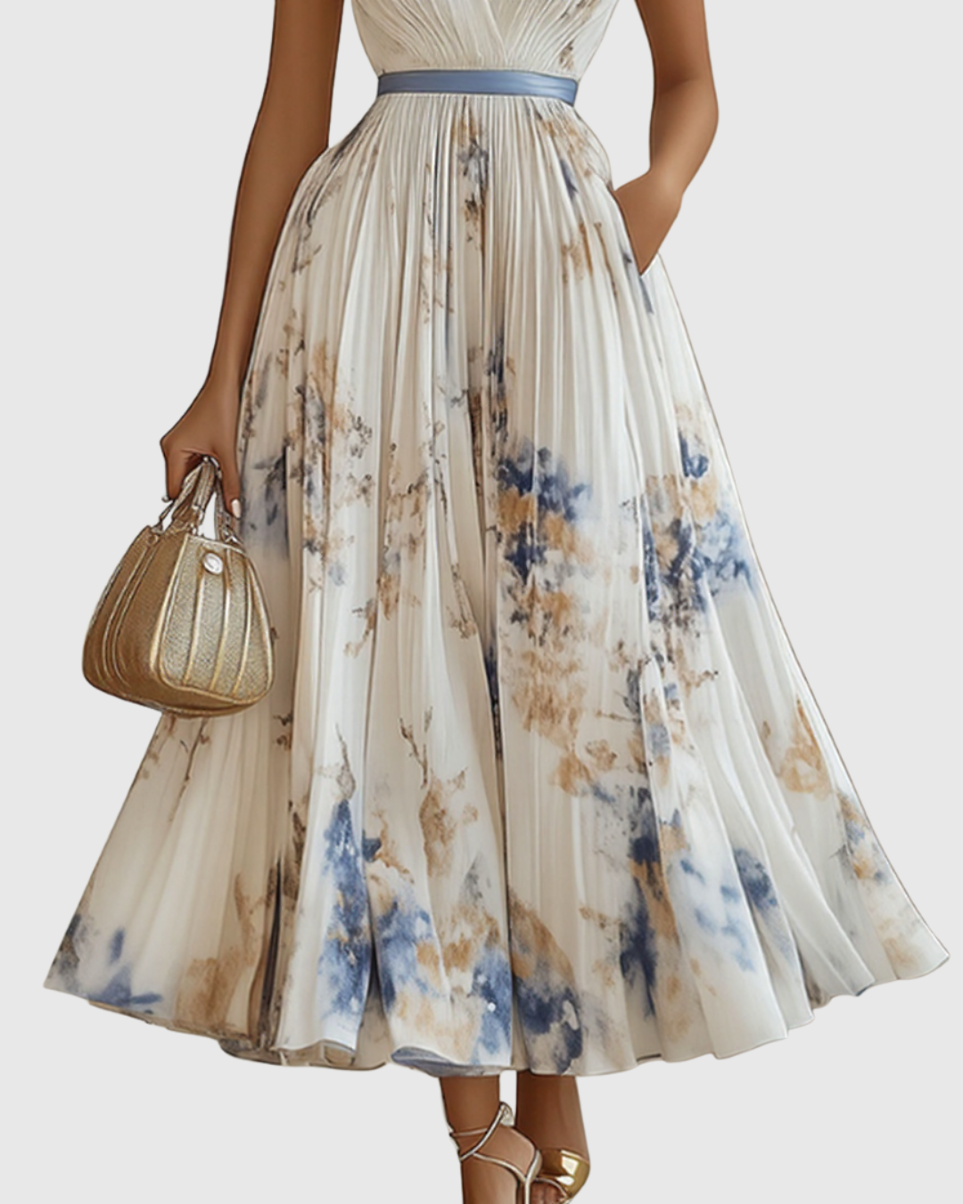 Freya Women's Floral Pleated Maxi Dress 3