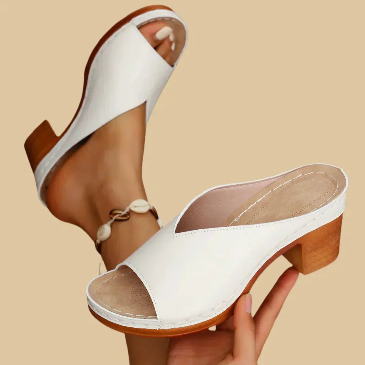 Genevieve Women's Block Heel Mules 3
