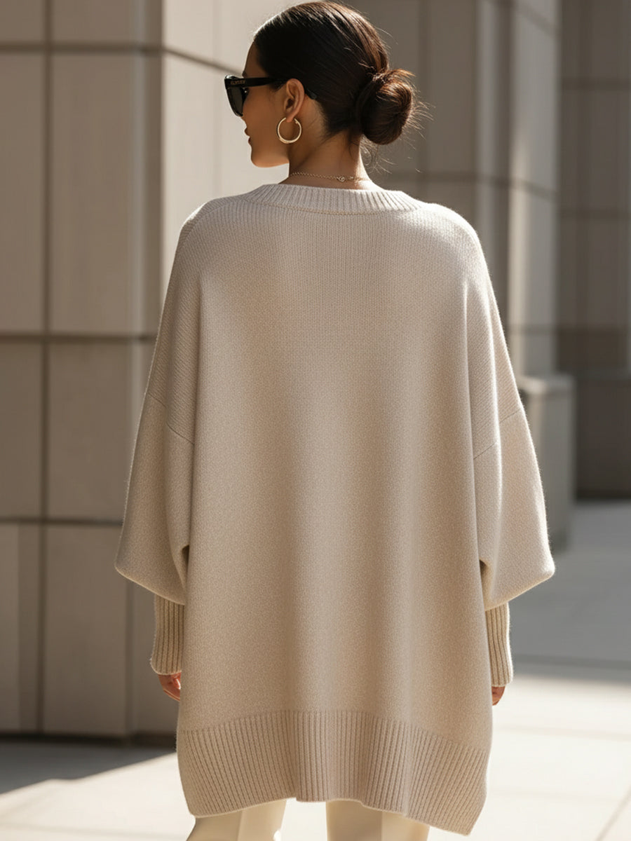 Genevieve Women's Oversized Knit Sweater 4