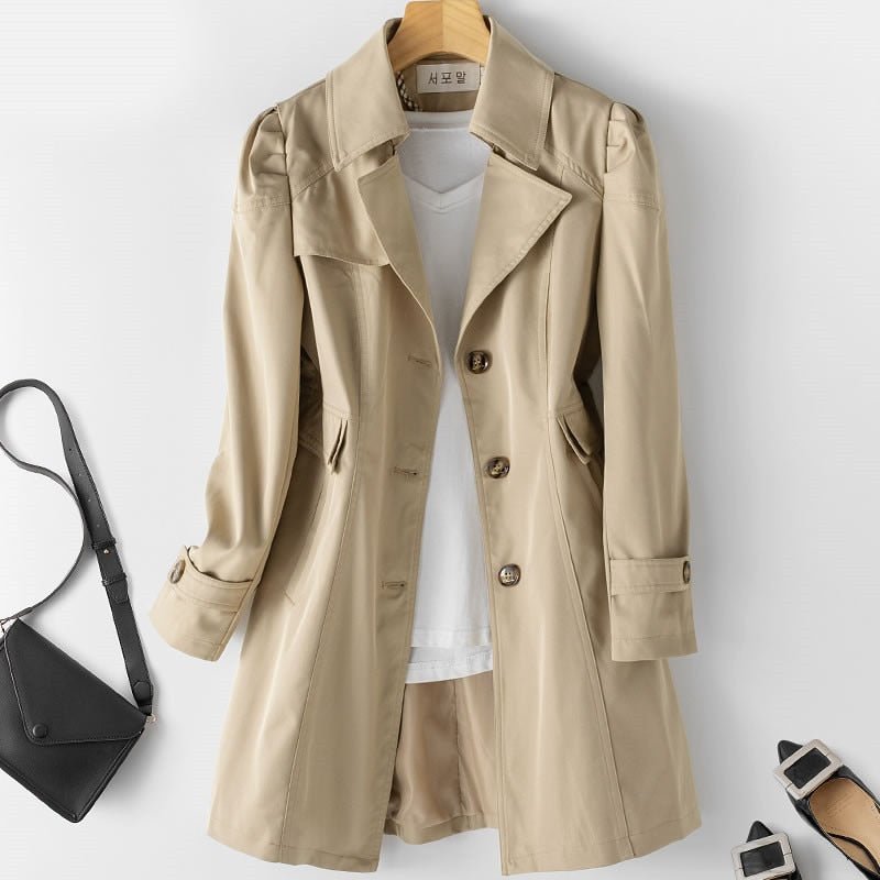 Georgia Women's Double Breasted Trench Coat 1