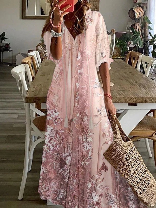 Georgina Women's Floral Cotton Maxi Dress 2