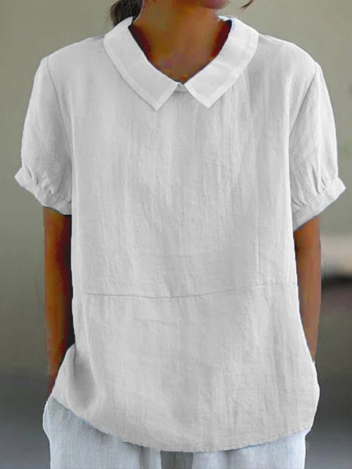 Women's Peter Pan Collar Blouse - White